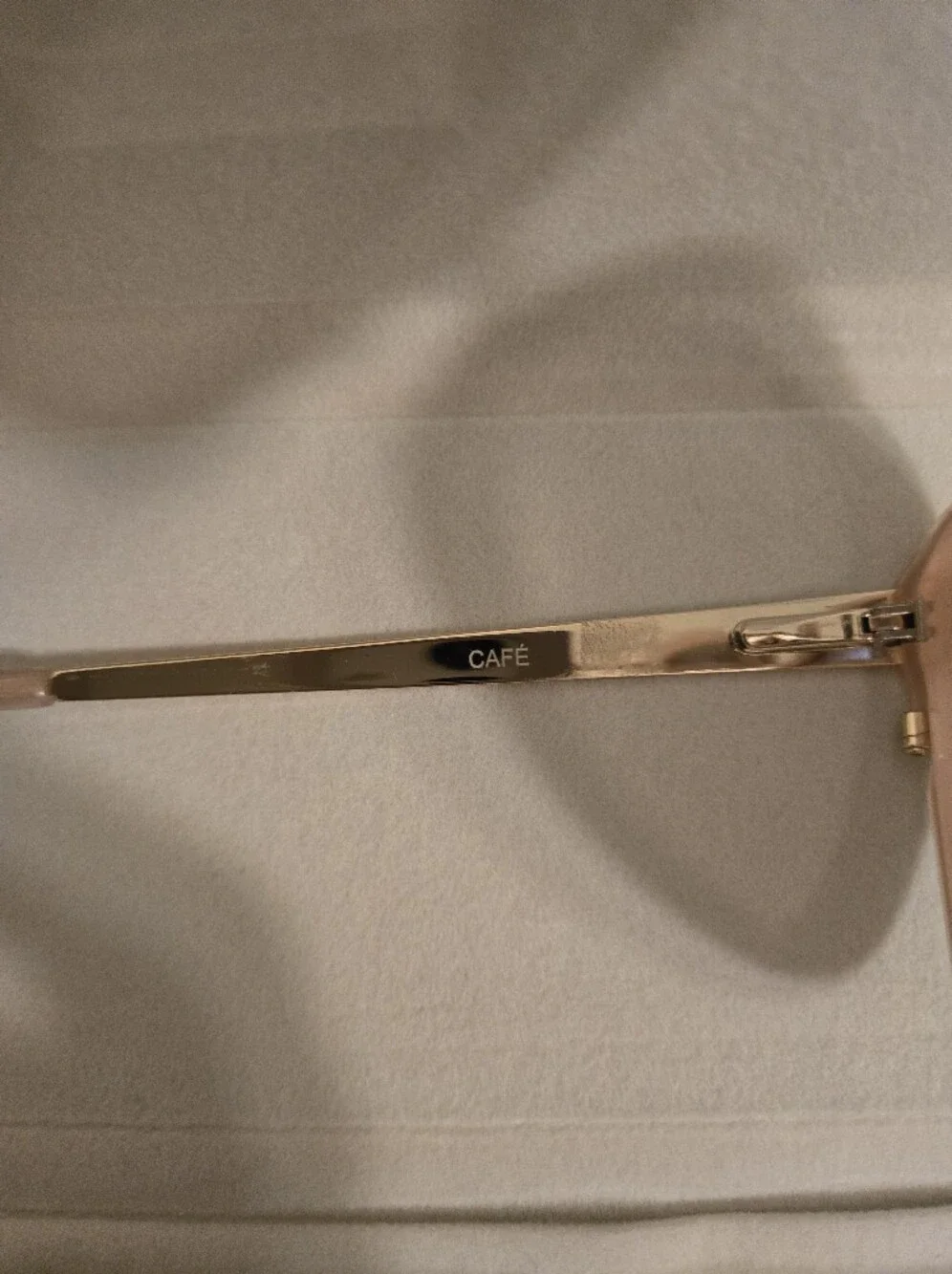 J. McLaughlin Cafe Light Pink Frame Sunglasses with Brown Lenses